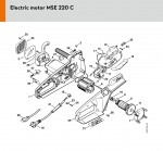 Stihl MSE 220 C QuickStop Super Electric Chainsaw Spare Parts